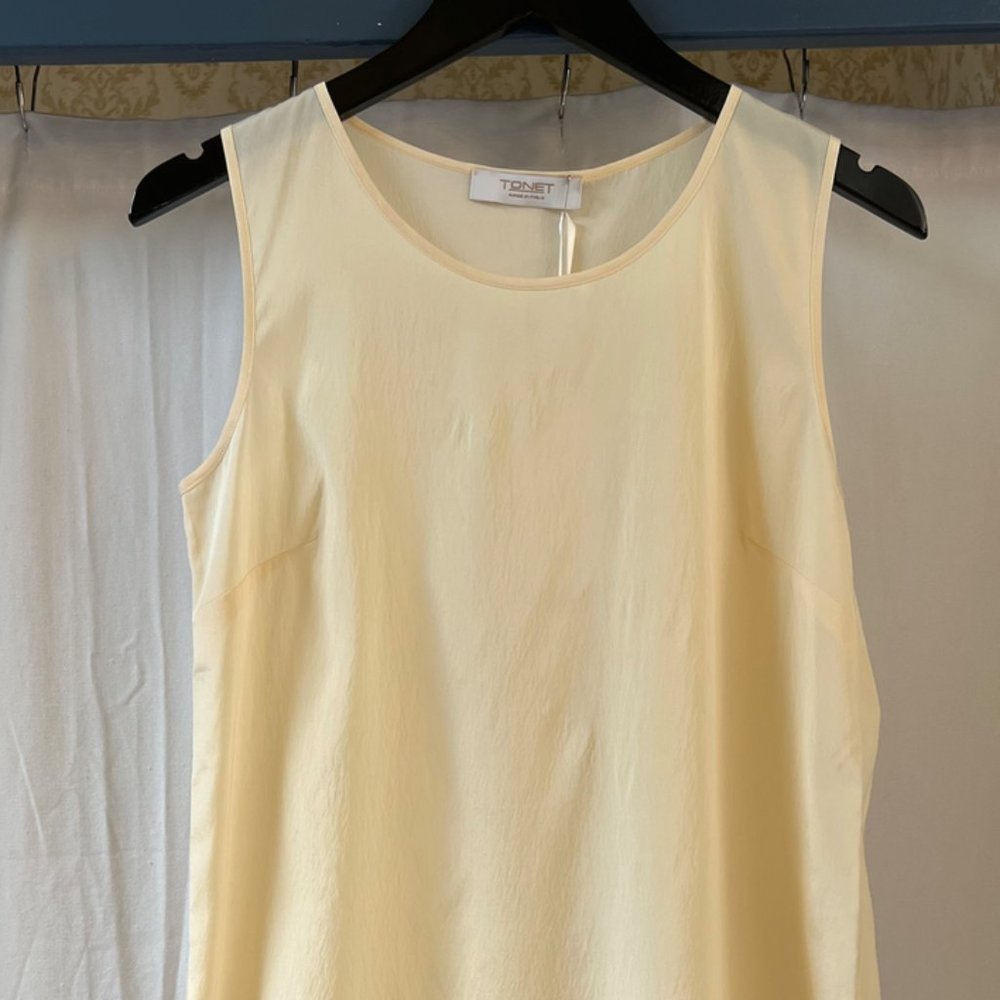 Silk Cream Tank by TONET